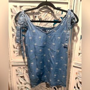 Velvet Heart palm tree tank size xs NWT